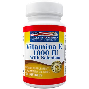 Vitamina E1000 IU Con Selenio x100 Softgels