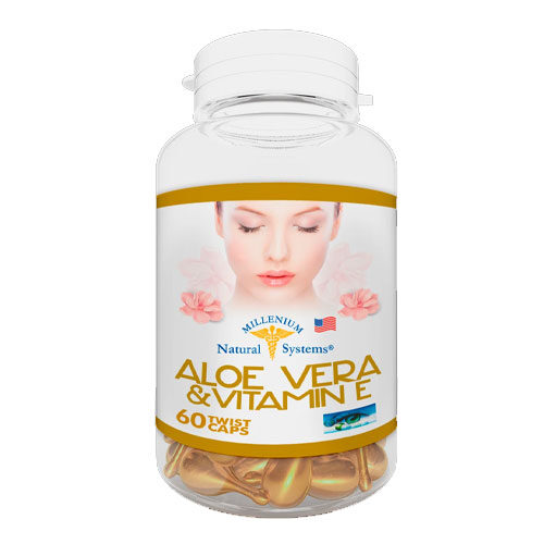 Aloe Vera & Vitamina E por 60 Twist Caps-Aplicables | Natural Systems