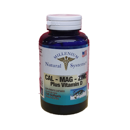 Cal - Mag - Zinc - Calcio Magnesio Zinc Plus Vitamina D x100 Sofgels