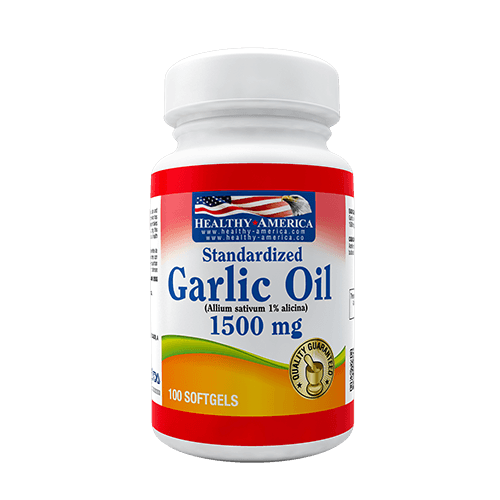GARLIC OIL 1500mg x 100 softgels salud cardiovascular y circulación