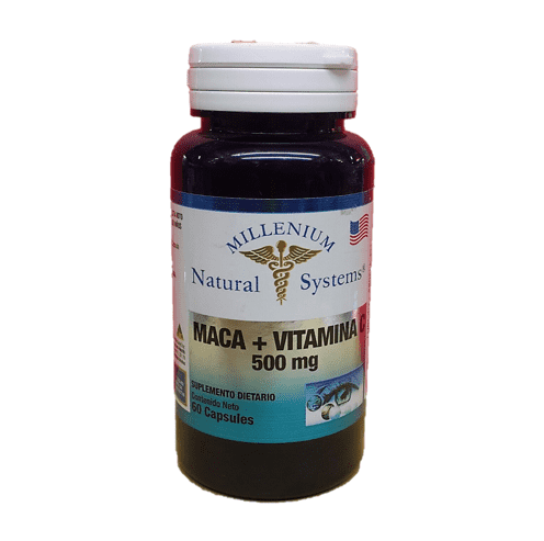 Maca 500mg Vitamina C, 60 Cápsulas