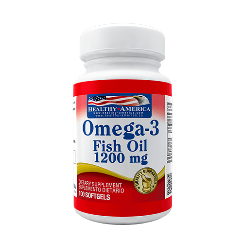 OMEGA 3 1200mg reduce colesterol malo 100 softgels