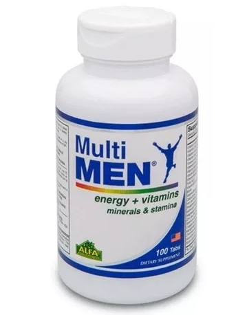 MultiMEN Multivitaminico AlfaVitamins x 100 Tabletas