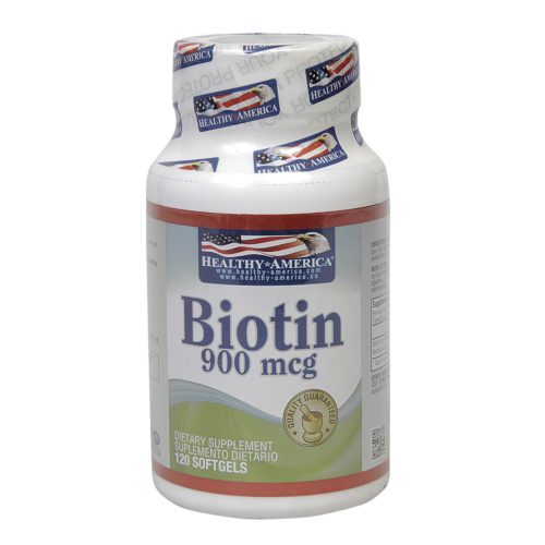 Biotin 900 mcg 120 Softgels Healthy America