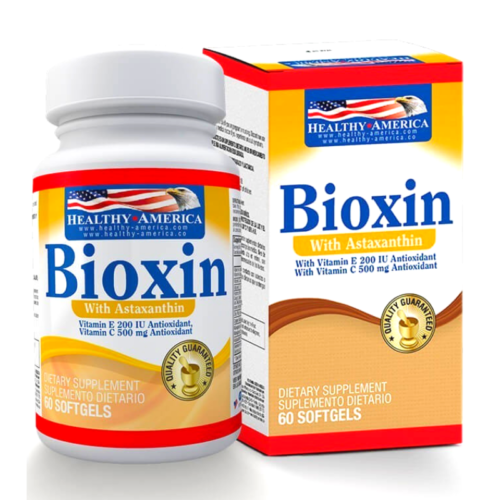Astaxantina + Vitamina e y Zinc Bioxin 60 softgels Healthy America