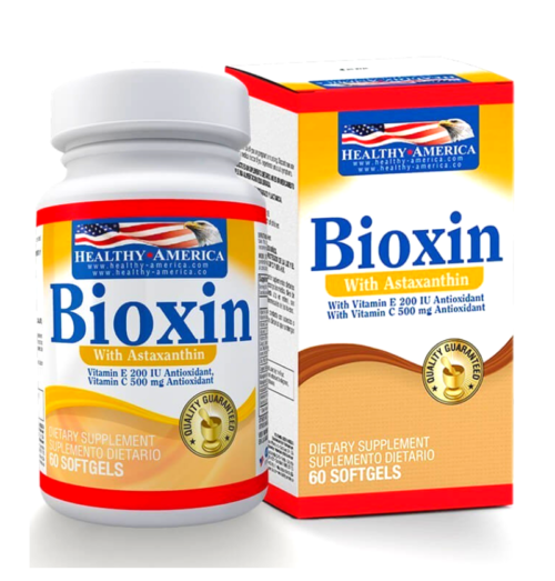 Astaxantina + Vitamina e y Zinc Bioxin 60 softgels Healthy America